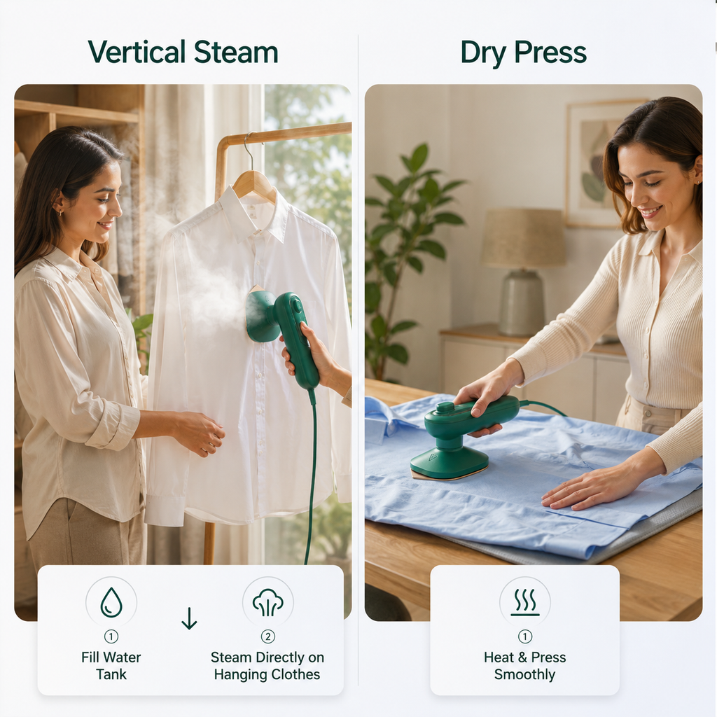 Handheld Steam Iron | Garment Steamer | 30-Sec Wrinkle-Free