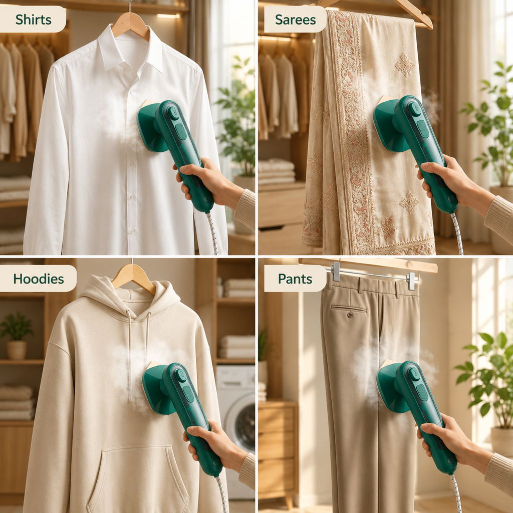 Handheld Steam Iron | Garment Steamer | 30-Sec Wrinkle-Free